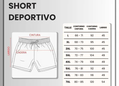 Short deportivo masculino